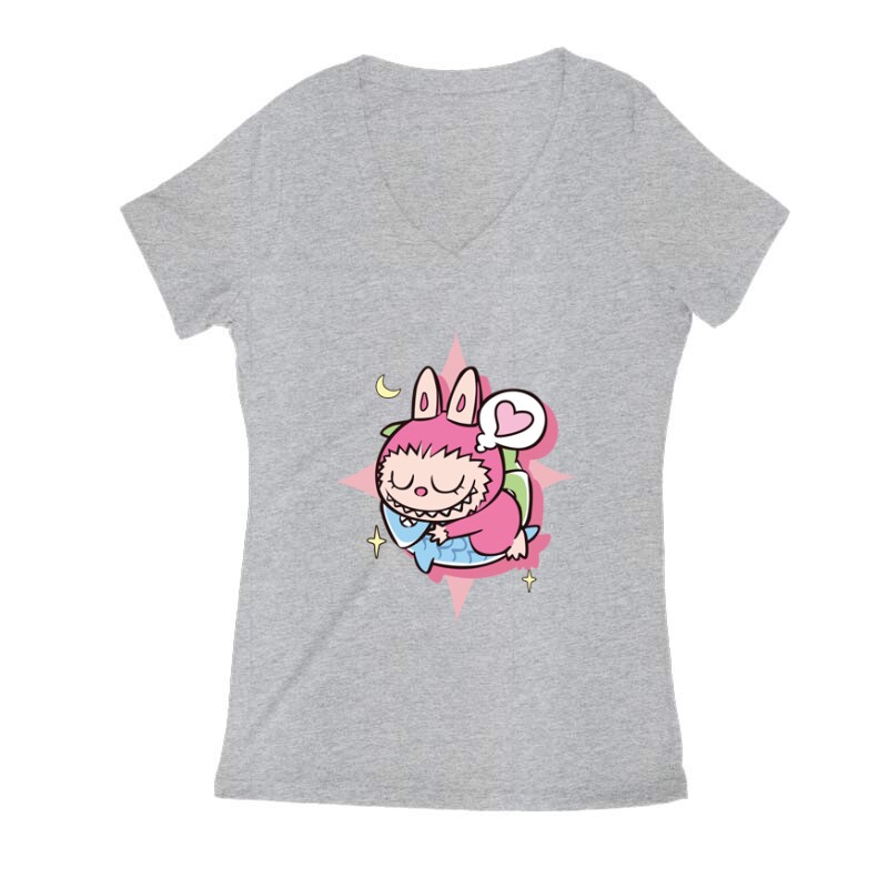 Labubu beautiful Női V Kivágott póló