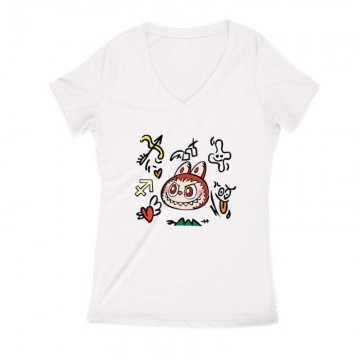 Labubu Brown Női V Kivágott...