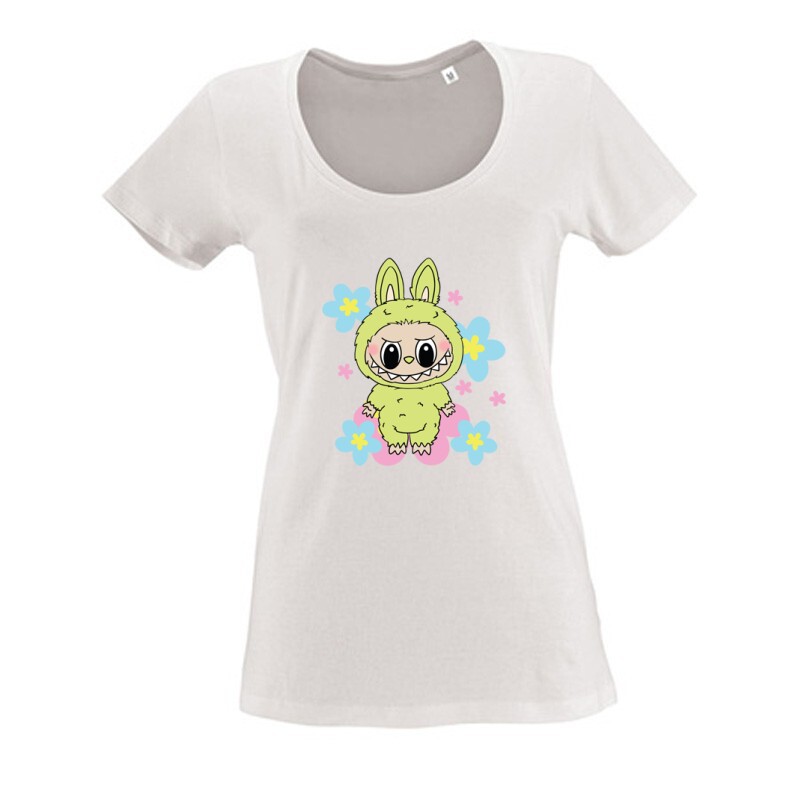 Labubu Flower 2 Női O Nyakú Póló