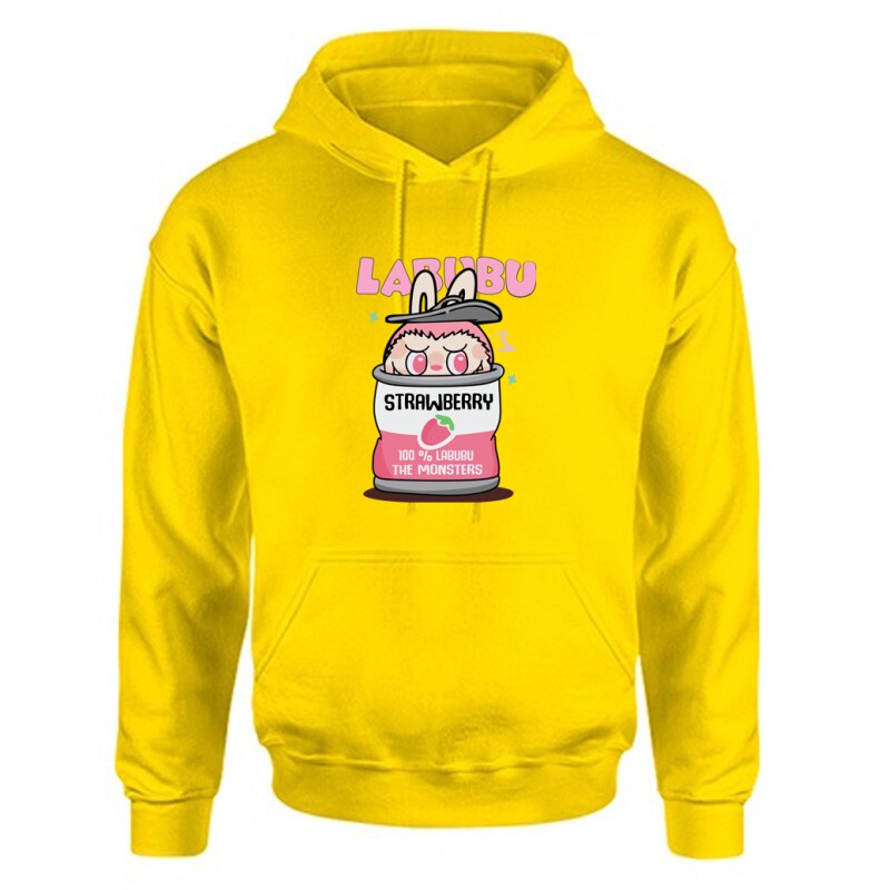 Labubu Strawberry Unisex Kapucnis Pulcsi