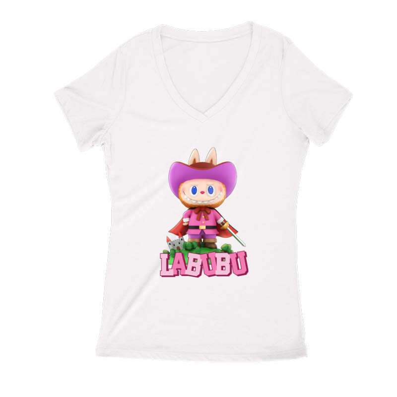 Muskétás Labubu Női V Kivágott póló