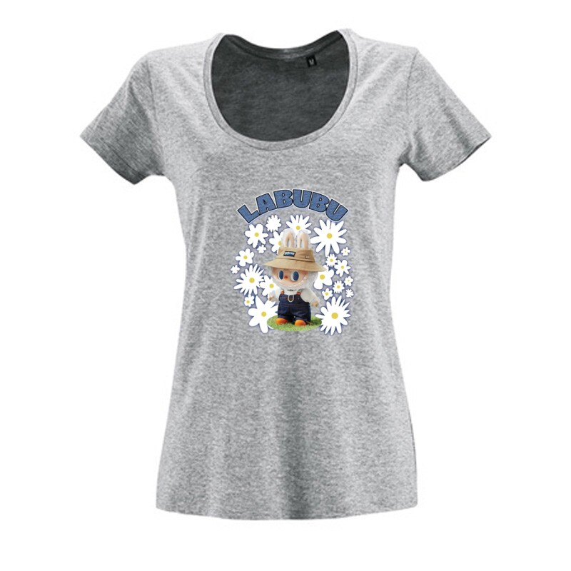 Popmart Labubu Monster Női O Nyakú Póló