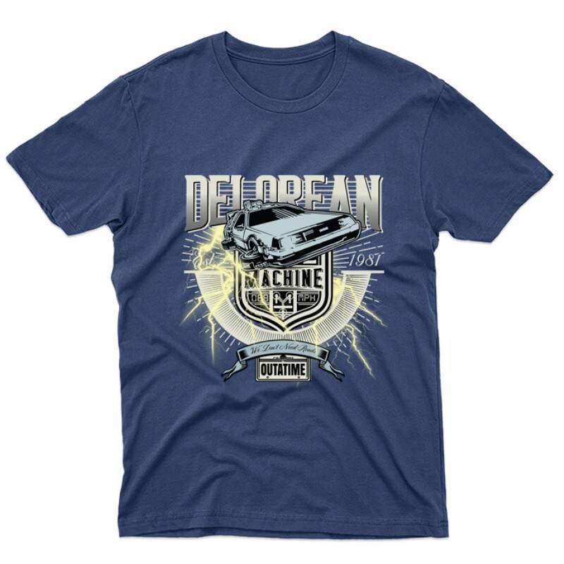 Delorean out a time Unisex Póló