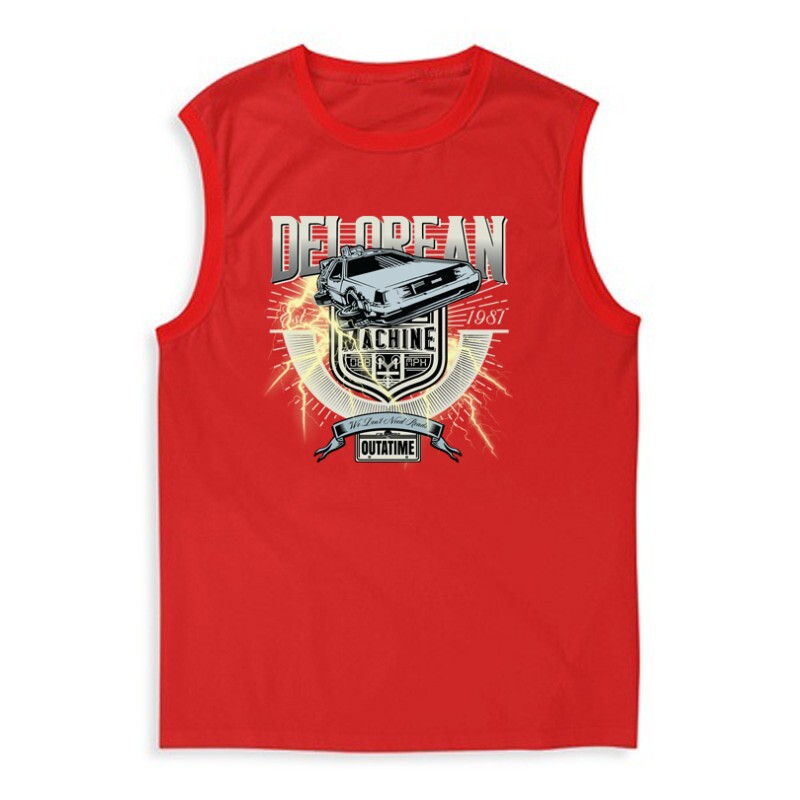 Delorean out a time Férfi Trikó