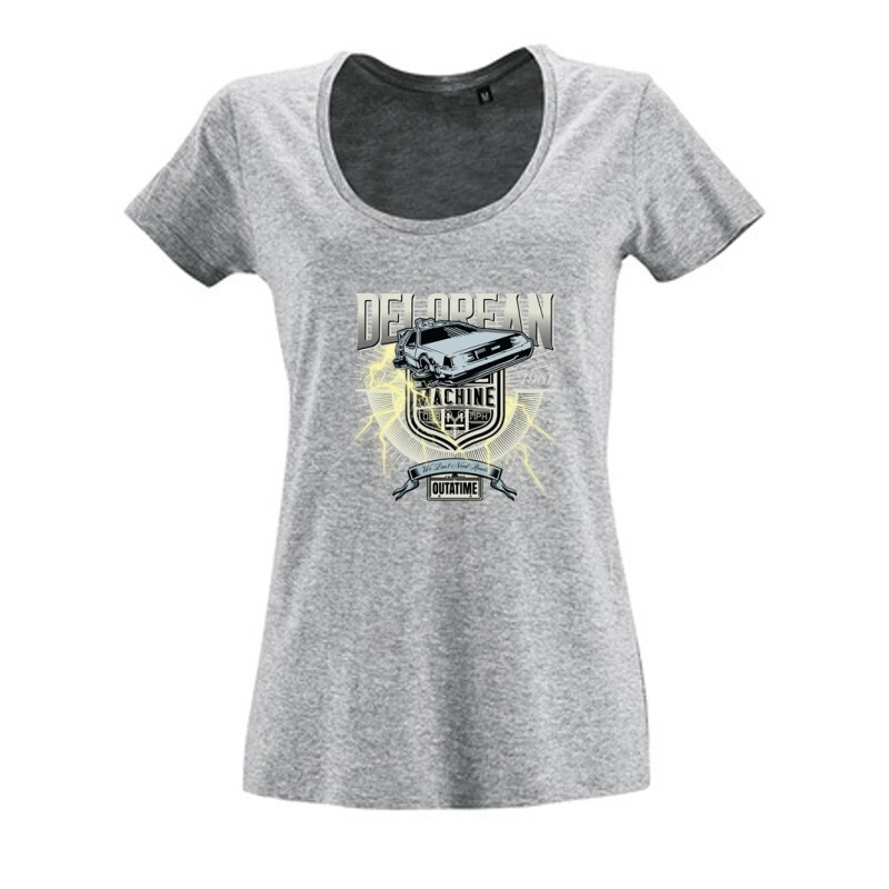 Delorean out a time Női O Nyakú Póló