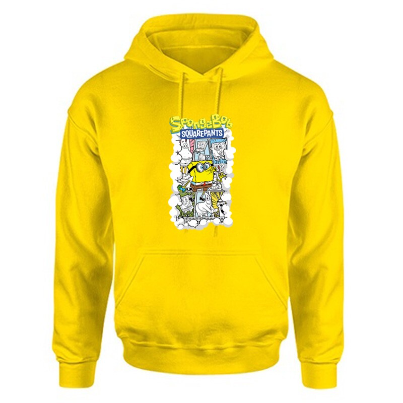 Sponge Bob - Sponge Bob Unisex Kapucnis Pulcsi