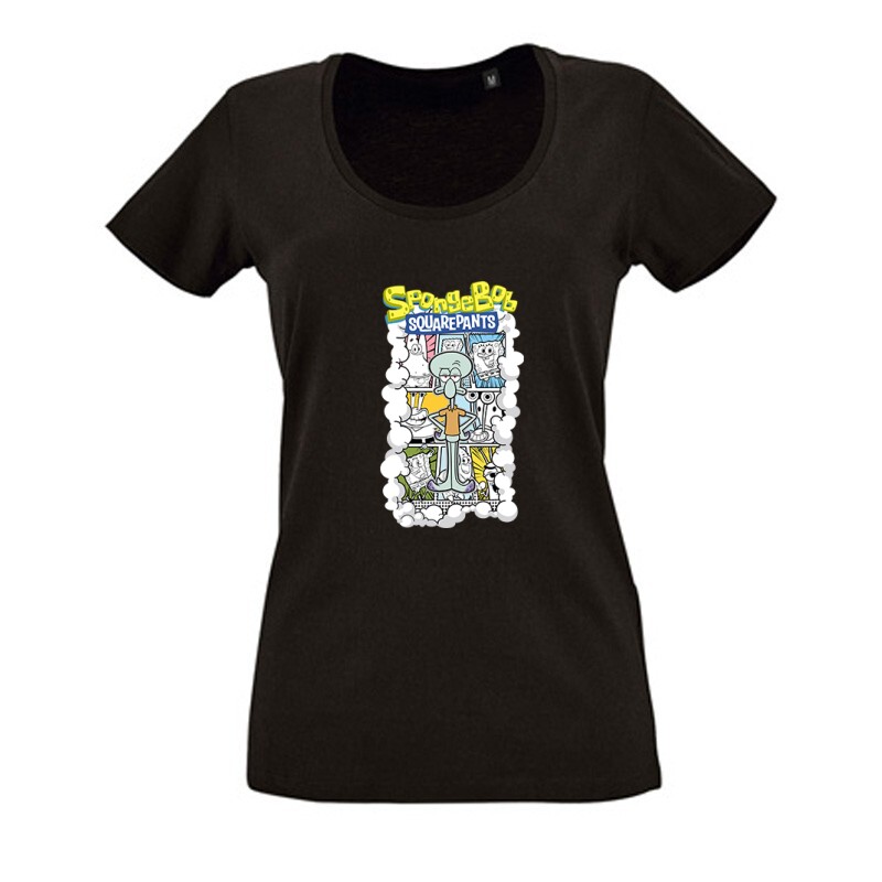 Sponge Bob - Tunya csáp Női O Nyakú Póló