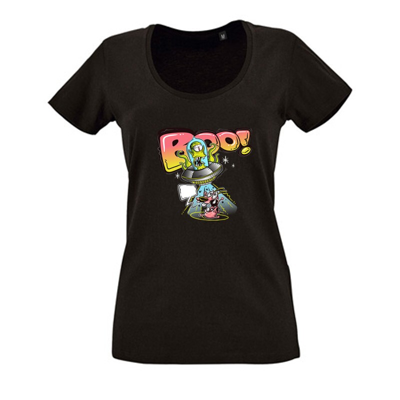 Bátor, a gyáva kutya – Boo Női O Nyakú Póló