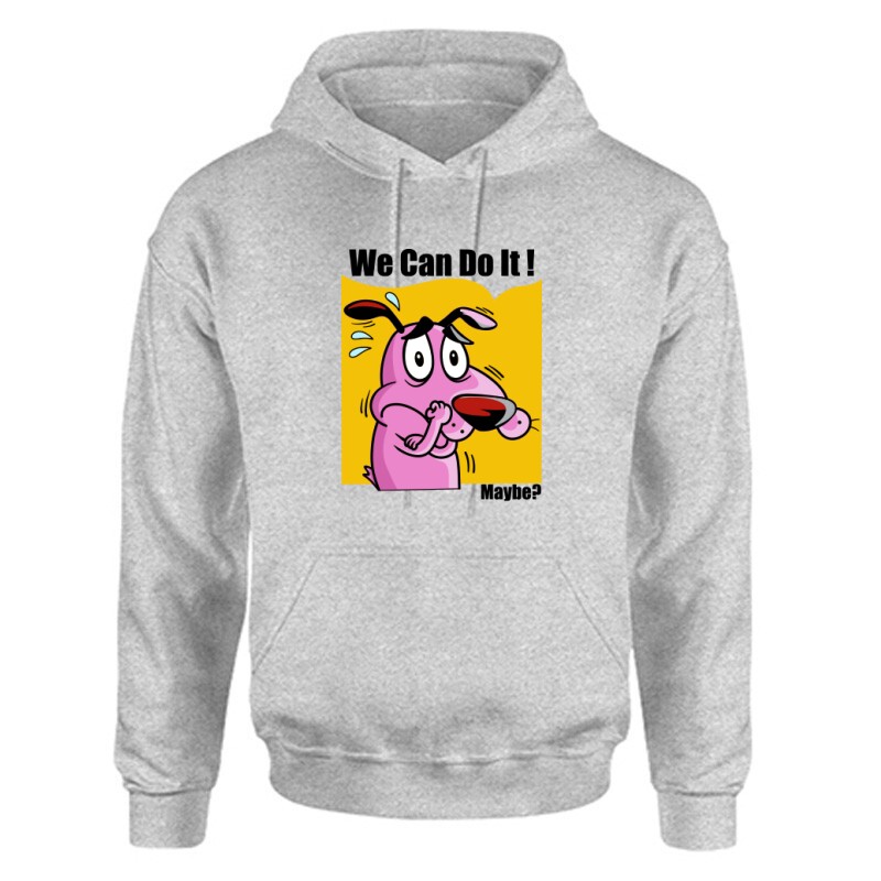 Bator a gyáva kutya - Maybe Unisex Kapucnis Pulcsi