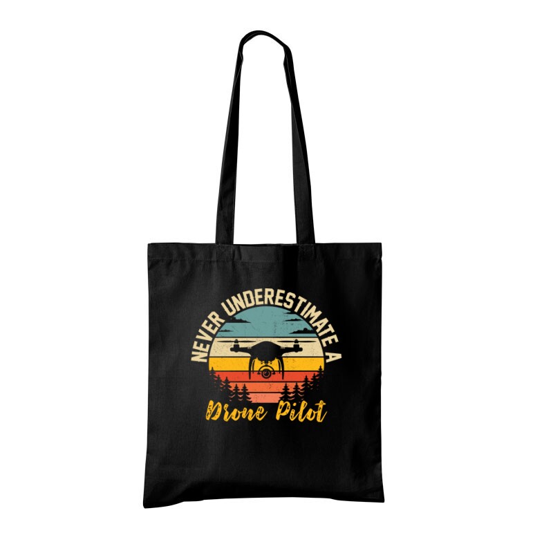Drón - Never underestimate Bevásárló Táska