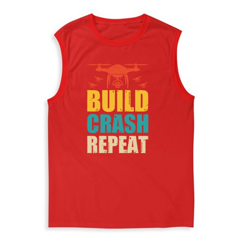 Drón - Build,Crash, Repeat Férfi Trikó