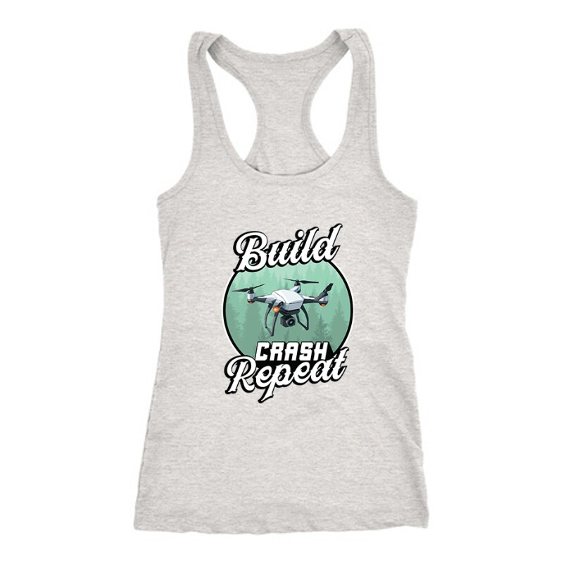 Drón – Build, Crash, Repeat_2 Női Trikó
