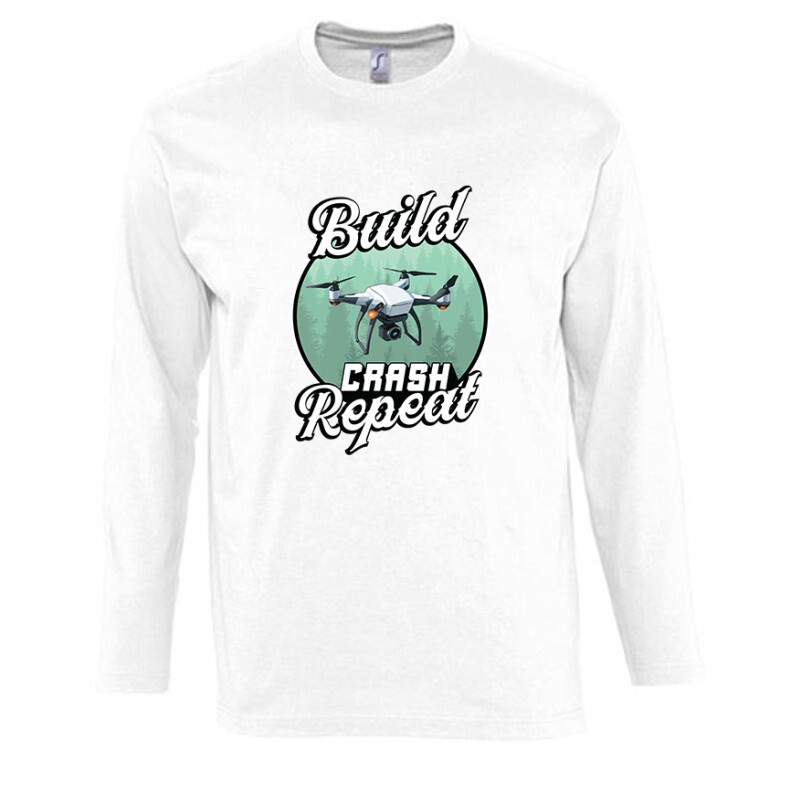 Drón – Build, Crash, Repeat_2 Hosszú Ujjú Póló