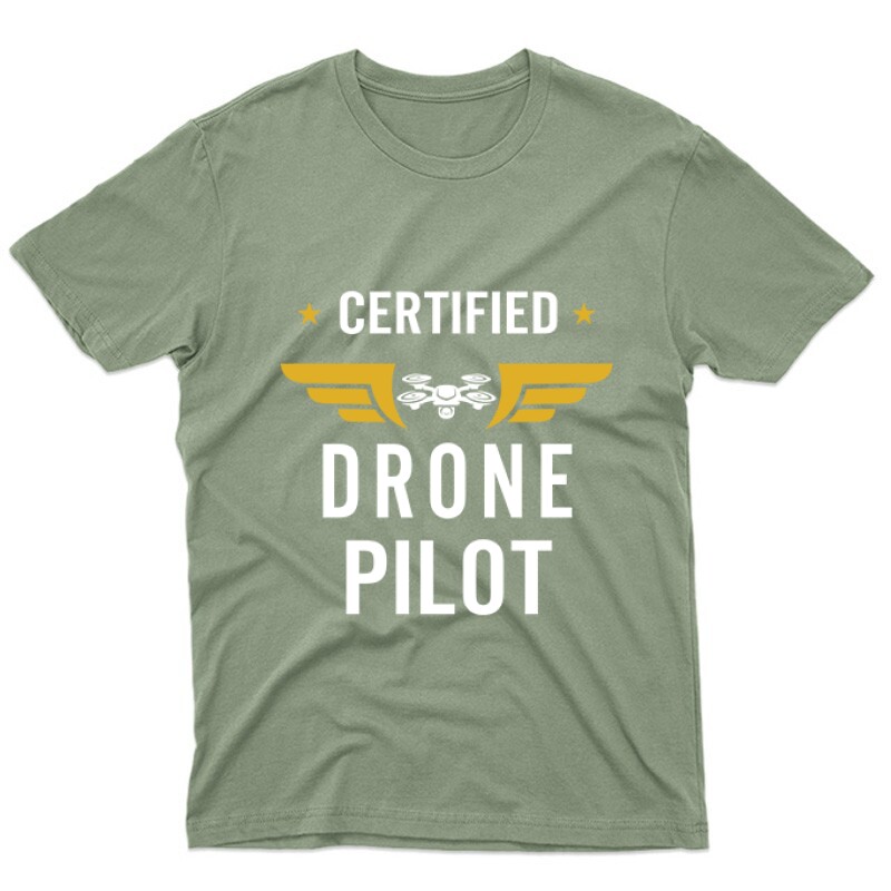 Drón - Certified Drone Pilot Unisex Póló