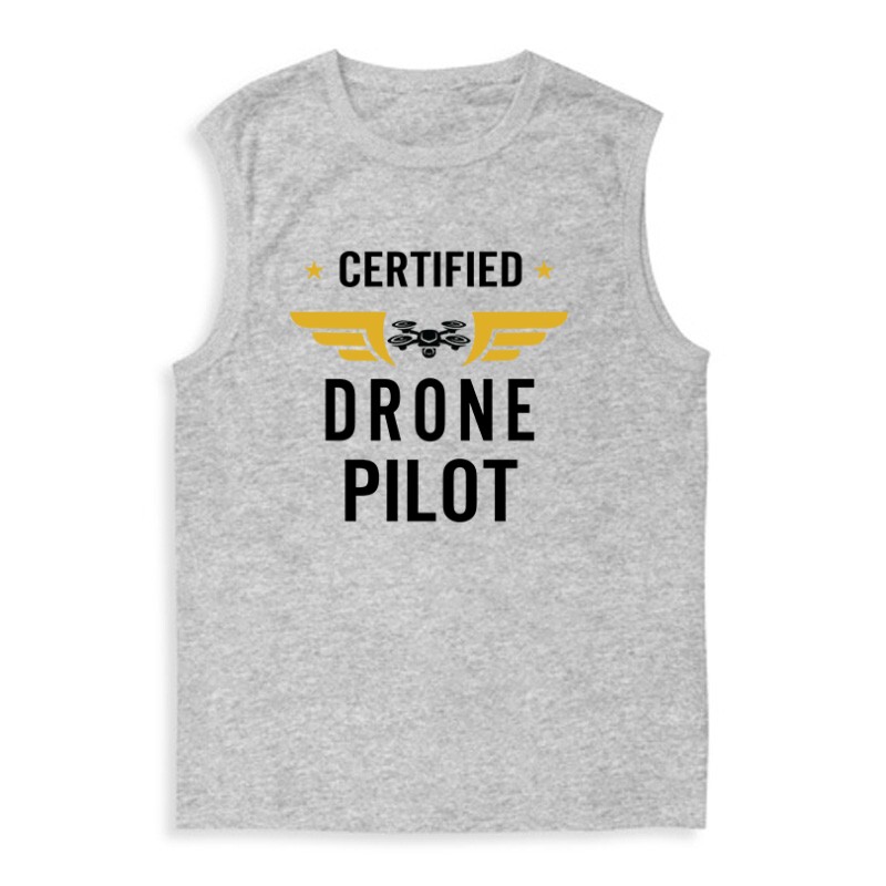 Drón - Certified Drone Pilot Férfi Trikó
