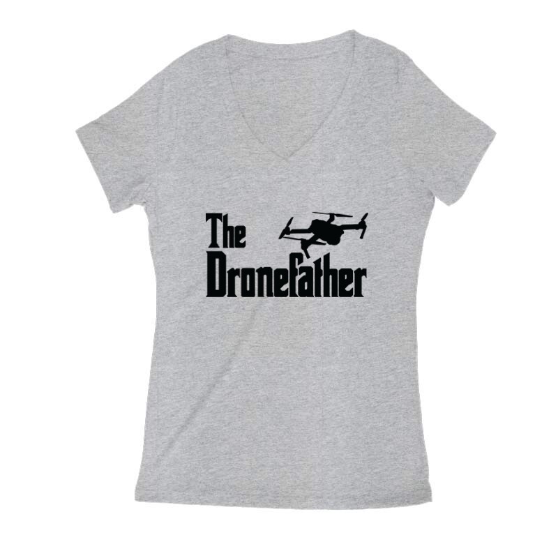 Drón - The Dronefather Női V Kivágott póló