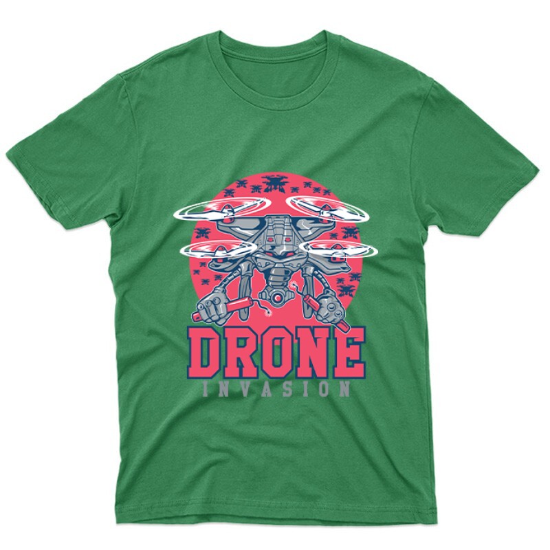 Drón - Drone Invasion Unisex Póló