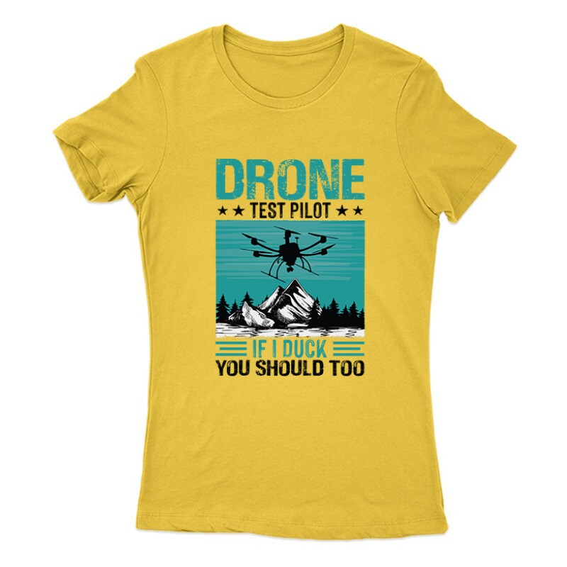 Drón - Drone - Test Pilot Női Póló
