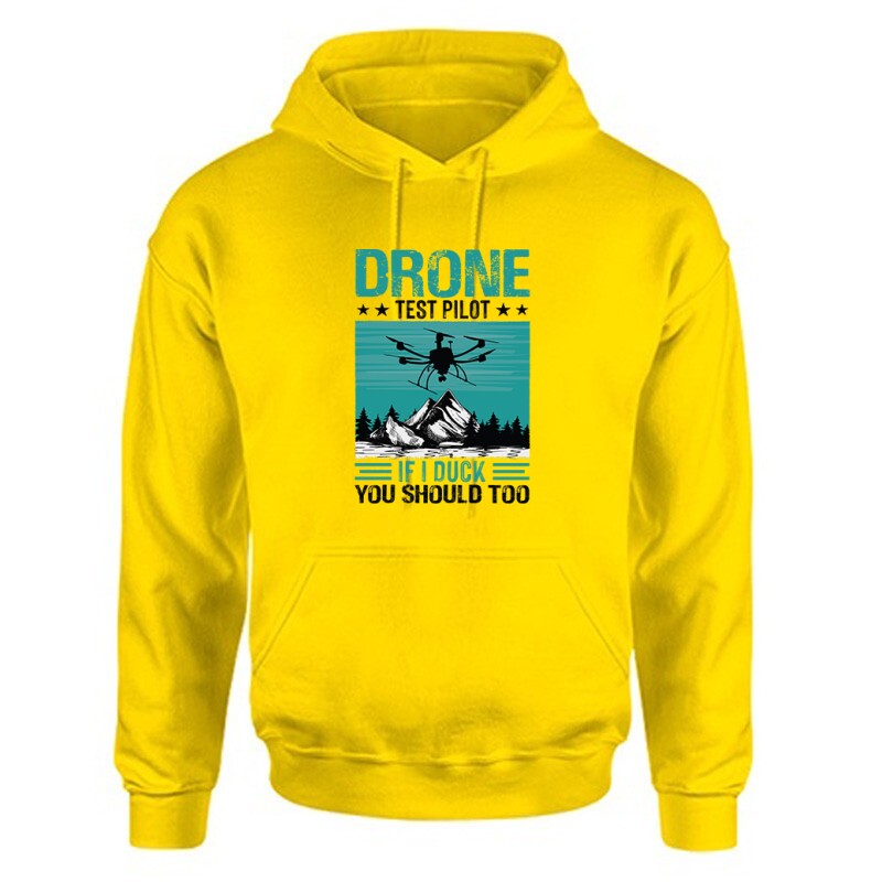 Drón - Drone - Test Pilot Unisex Kapucnis Pulcsi