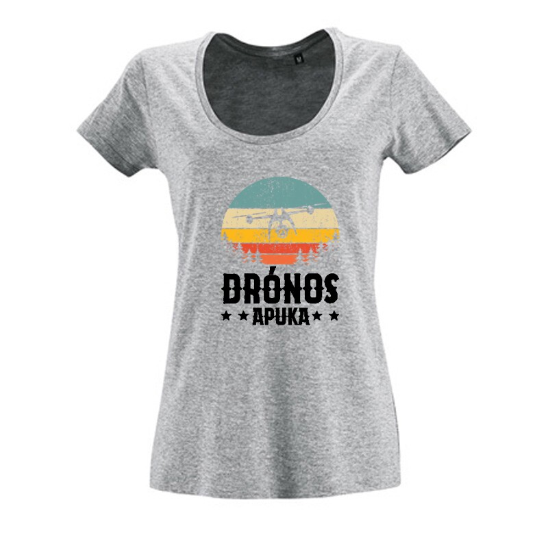 Drón - Drónos Apuka Női O Nyakú Póló