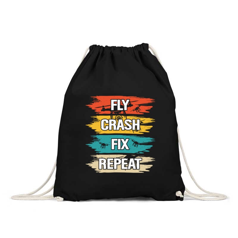 Drón - Fly Crash Fix Repeat Hátizsák