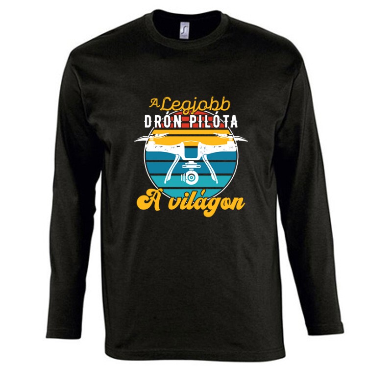 Drón - Legjobb drónpilóta Hosszú Ujjú Póló