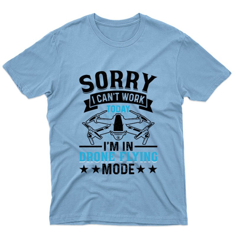 Drón - I Can't work today Unisex Póló