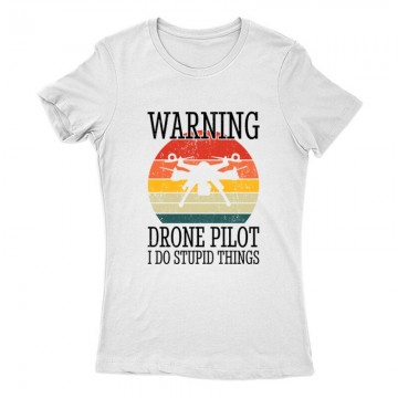 Drón - Warning Női Póló