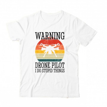 Drón - Warning Gyermek Póló