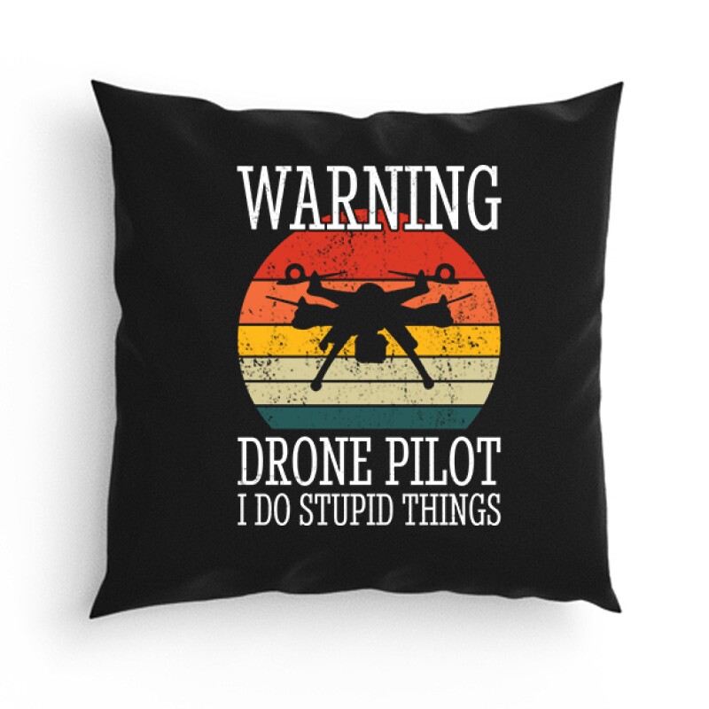 Drón - Warning Párna