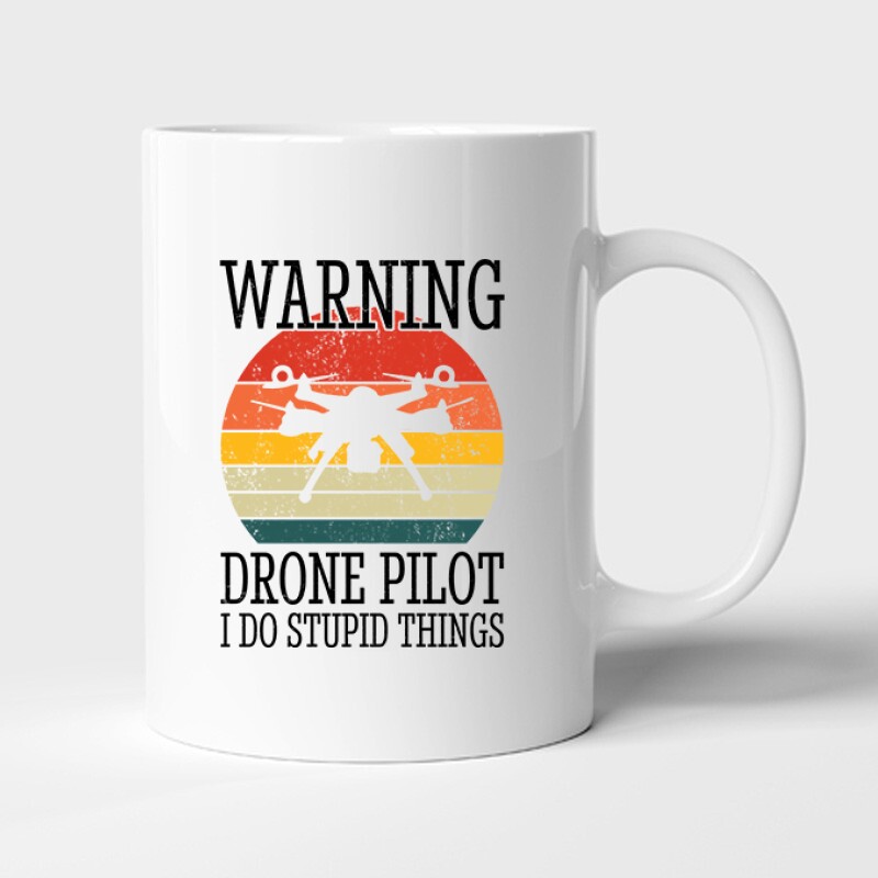 Drón - Warning Bögre