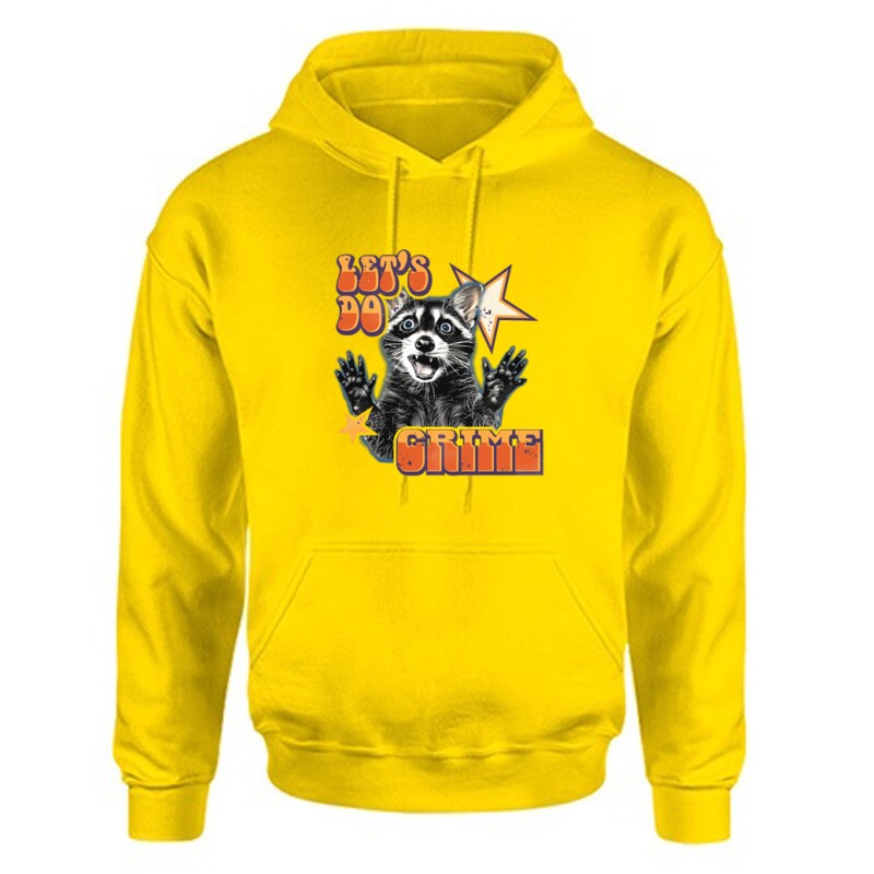 Let_s do Crime Unisex Kapucnis Pulcsi