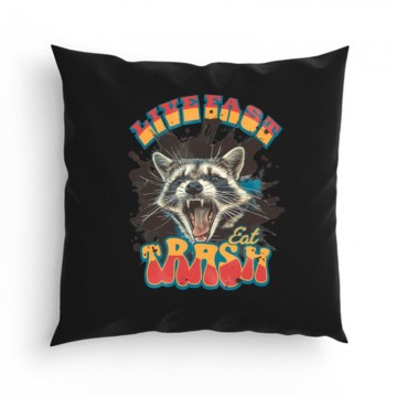 Live Fast Eat Trash Párna