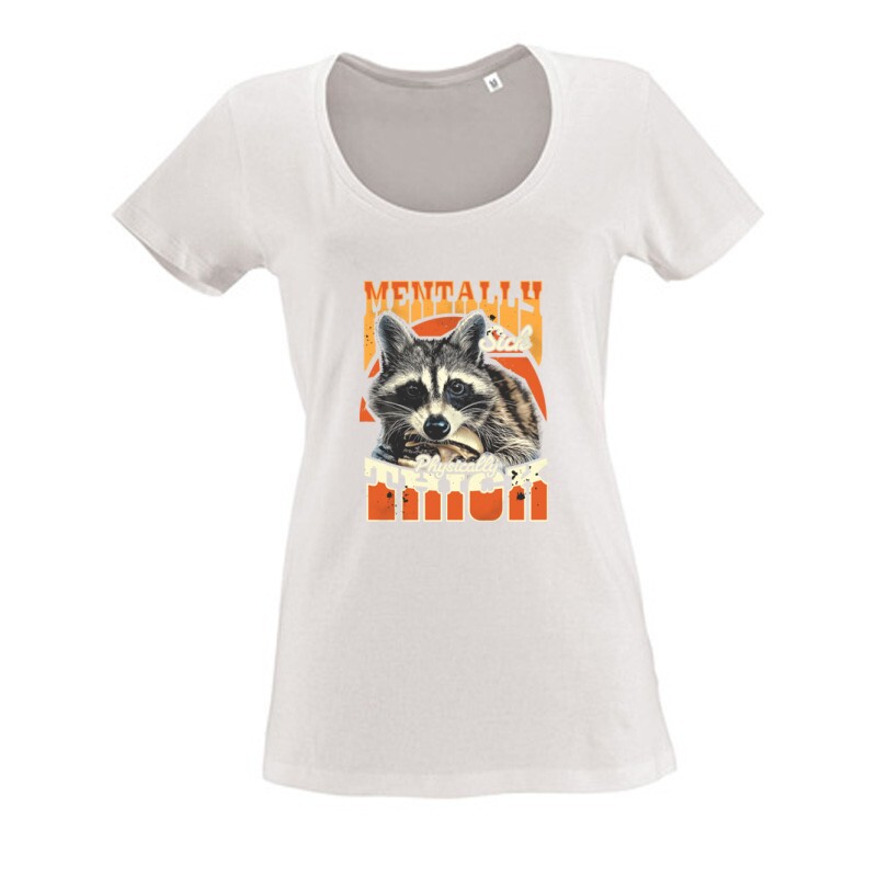 Mentally Sick Physically Thick Női O Nyakú Póló