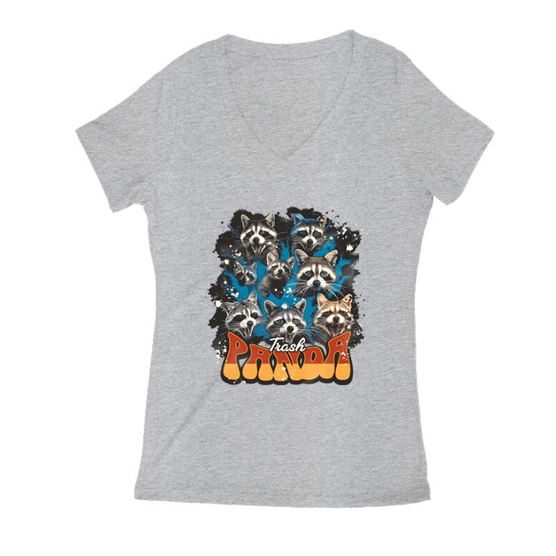 Trash Panda Női V Kivágott póló