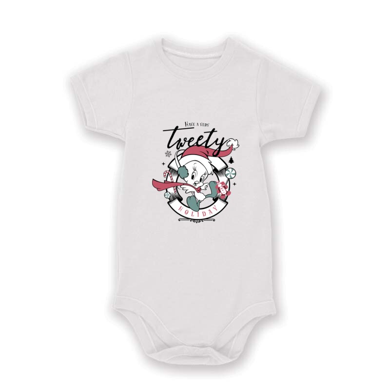 Have A Very Tweety Holiday Baby Body
