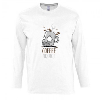 Coffee Addict Hosszú Ujjú Póló