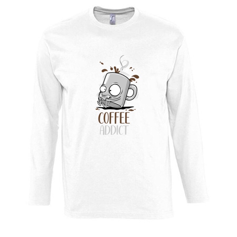 Coffee Addict Hosszú Ujjú Póló