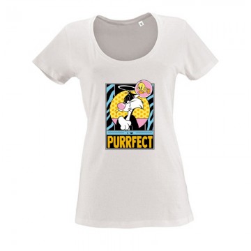 I'M Purrfect Női O Nyakú Póló