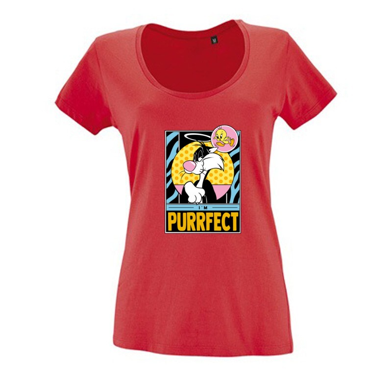 I'M Purrfect Női O Nyakú Póló