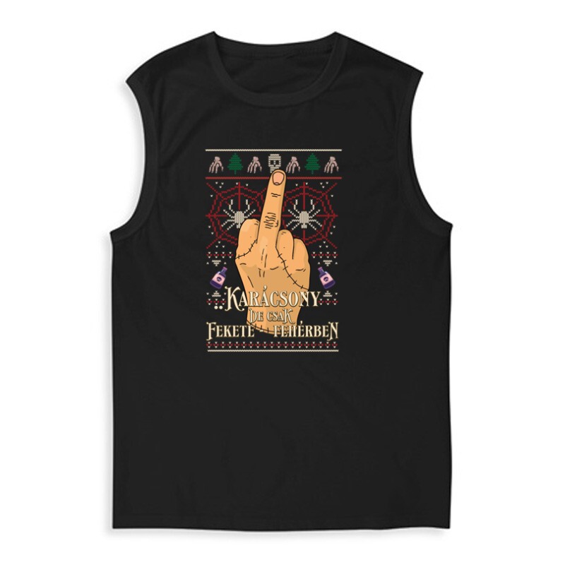 Karácsony de csak fekete fehérben Férfi Trikó