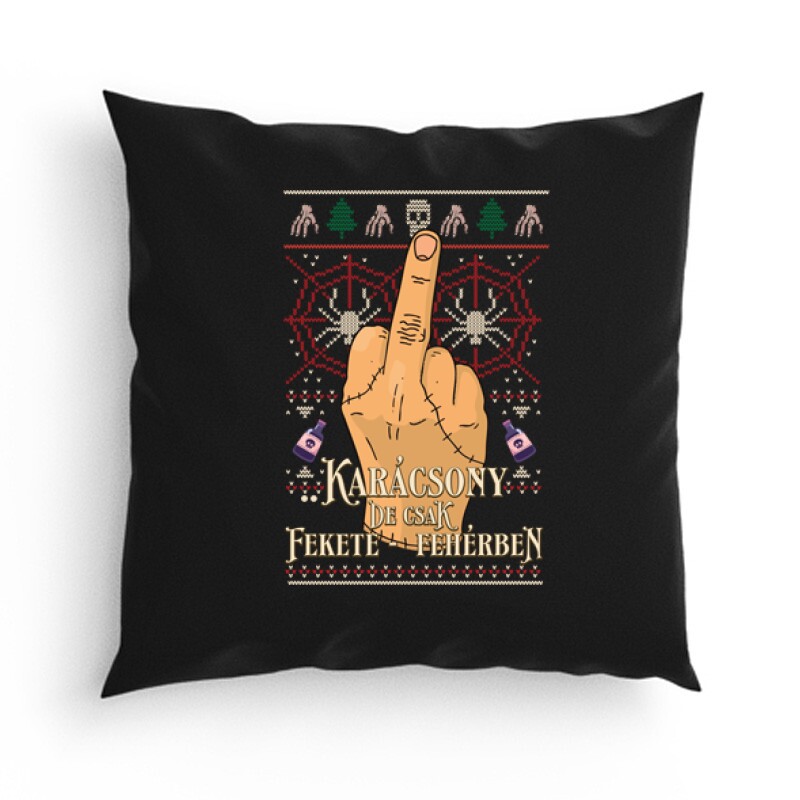 Karácsony de csak fekete fehérben Párna