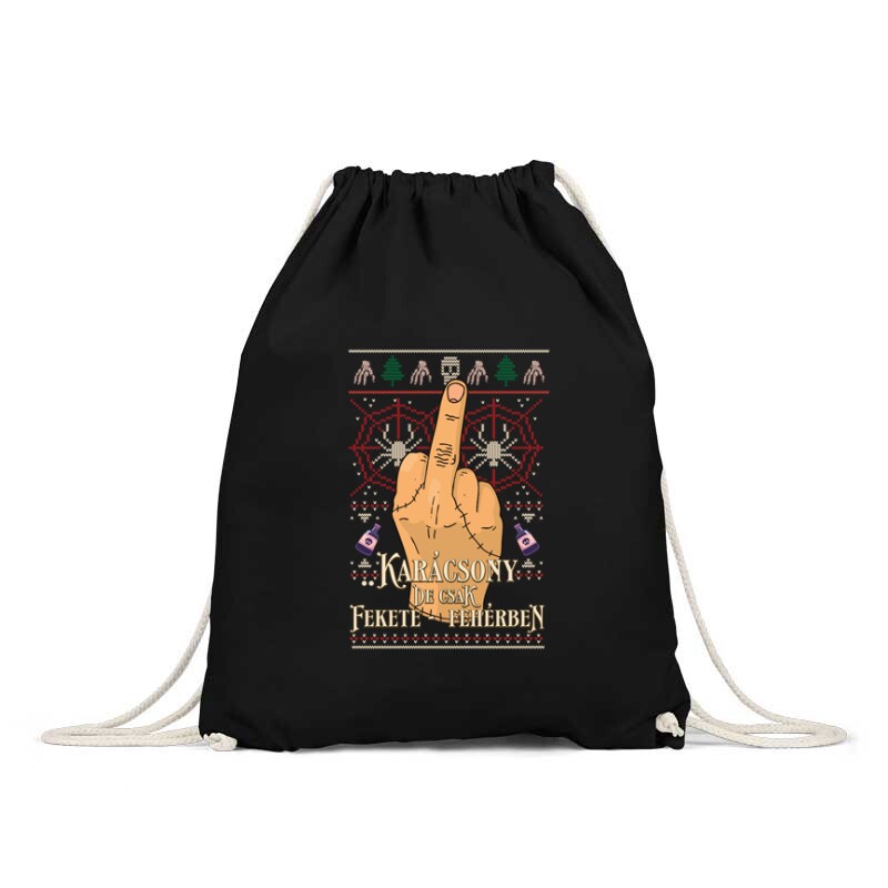 Karácsony de csak fekete fehérben Hátizsák