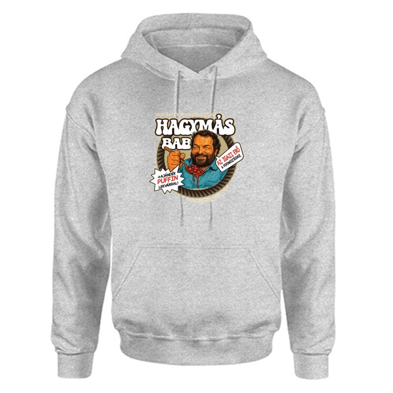 Hagymás bab Bud Spencer Unisex Kapucnis Pulcsi