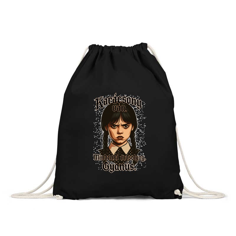 Karácsony van.Mindenki mosolyog, gyanús Hátizsák