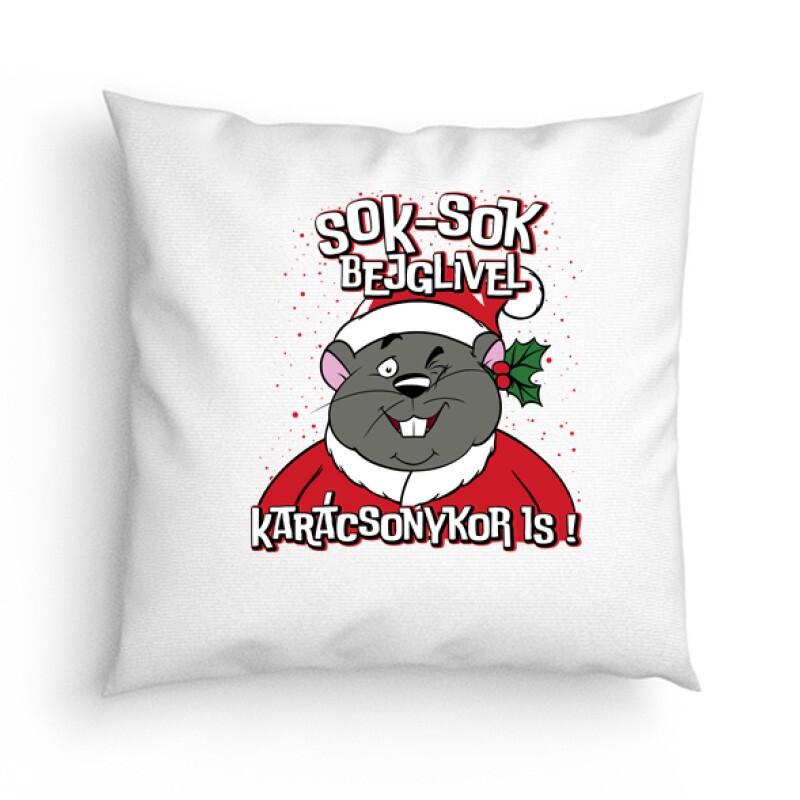 Sok-sok bejglivel karácsonyykor is (Lusta Dick) Párna