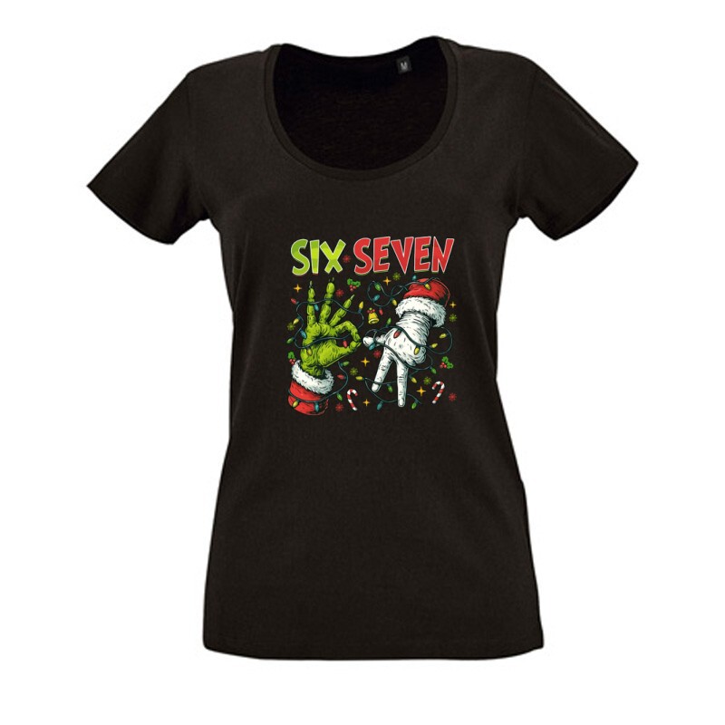 Six seven 67 Női O Nyakú Póló