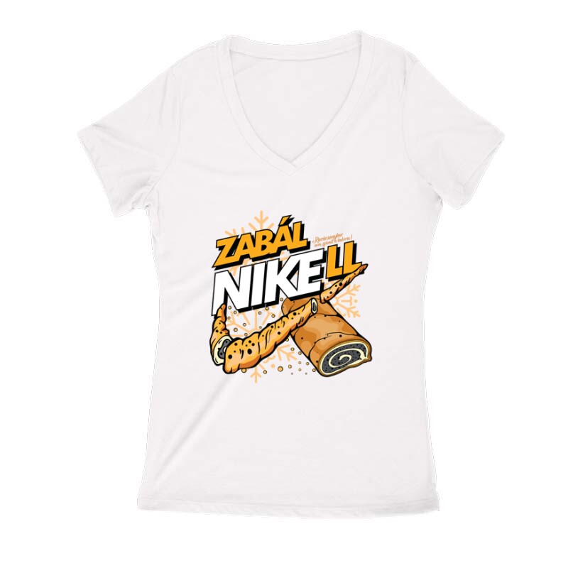 Zabálni kell Női V Kivágott póló
