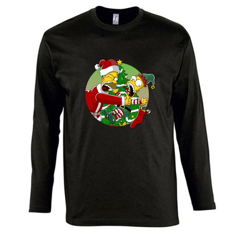 Családi karácsony Bart Simpson Hosszú Ujjú Póló