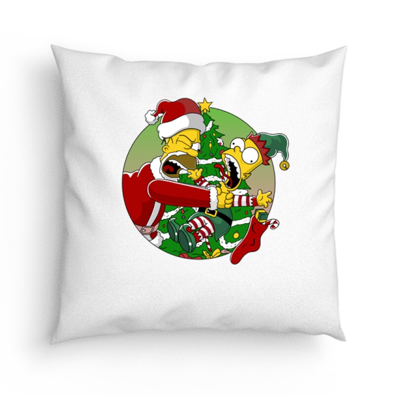 Családi karácsony Bart Simpson Párna